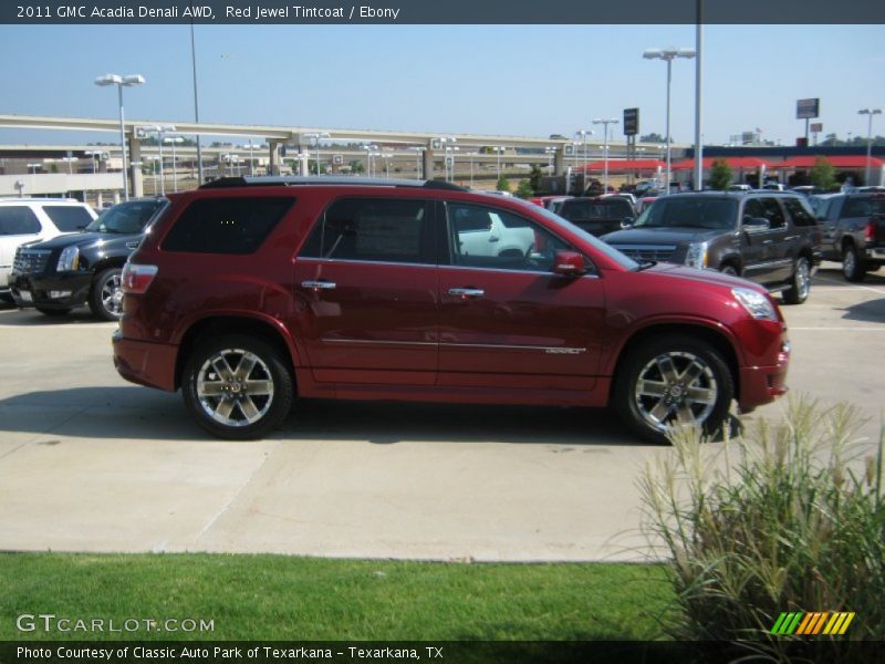 Red Jewel Tintcoat / Ebony 2011 GMC Acadia Denali AWD