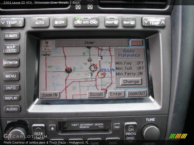 Millennium Silver Metallic / Black 2001 Lexus GS 430