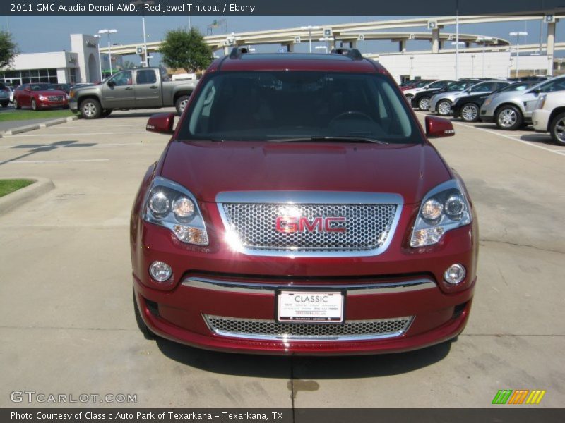 Red Jewel Tintcoat / Ebony 2011 GMC Acadia Denali AWD