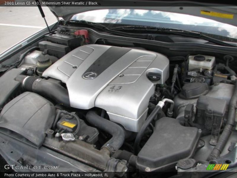 Millennium Silver Metallic / Black 2001 Lexus GS 430