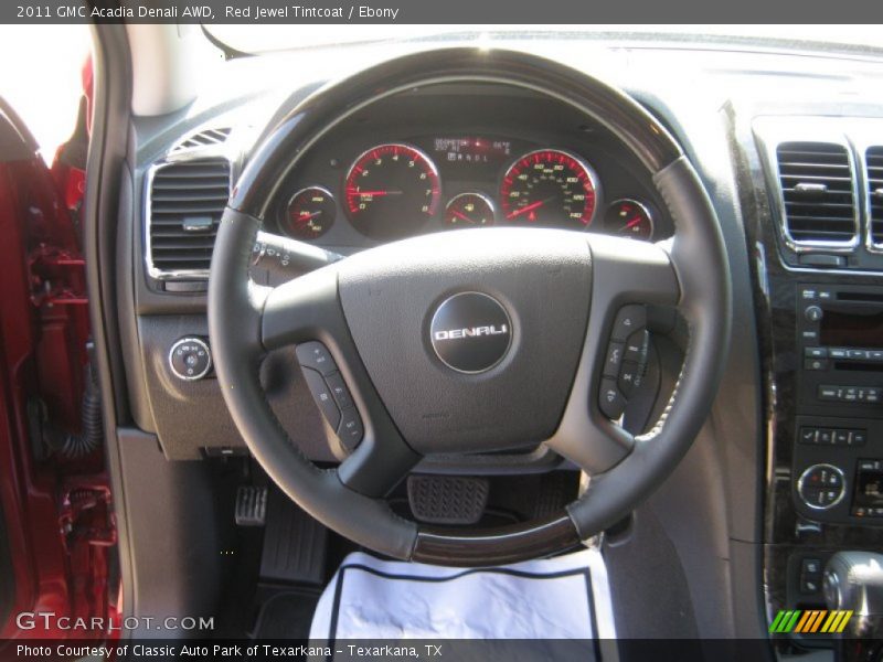 Red Jewel Tintcoat / Ebony 2011 GMC Acadia Denali AWD