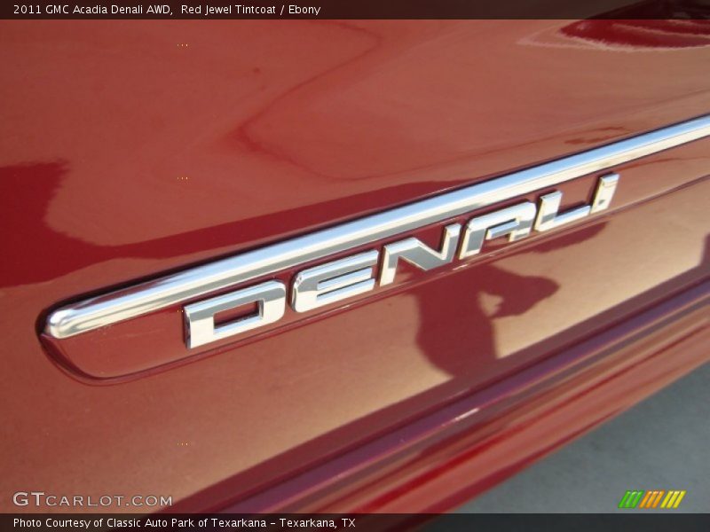Red Jewel Tintcoat / Ebony 2011 GMC Acadia Denali AWD