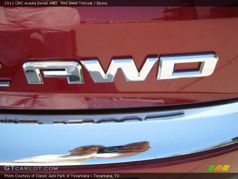 Red Jewel Tintcoat / Ebony 2011 GMC Acadia Denali AWD
