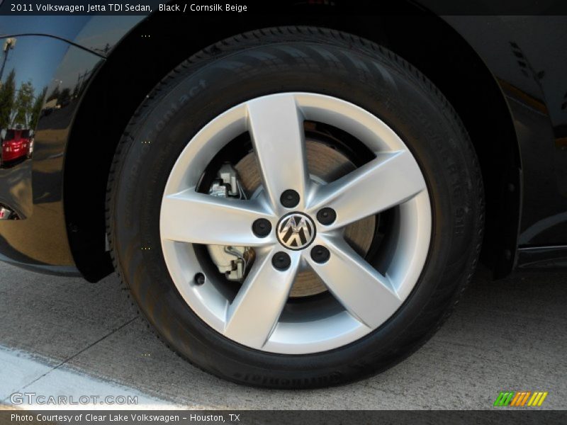 Black / Cornsilk Beige 2011 Volkswagen Jetta TDI Sedan
