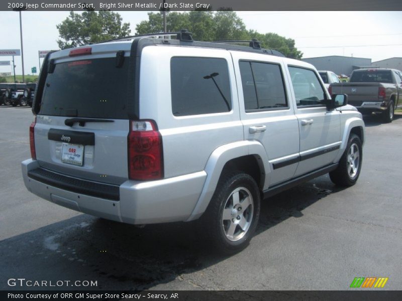 Bright Silver Metallic / Dark Slate Gray 2009 Jeep Commander Sport