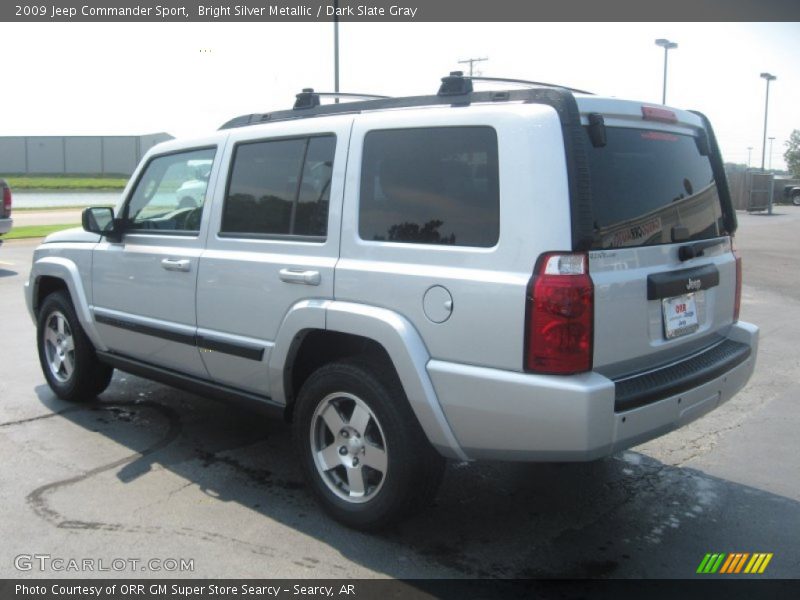 Bright Silver Metallic / Dark Slate Gray 2009 Jeep Commander Sport