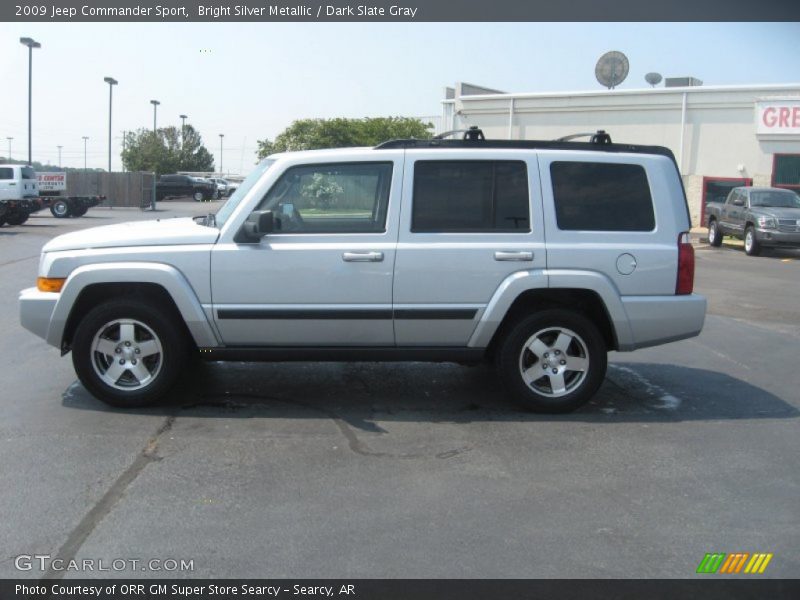 Bright Silver Metallic / Dark Slate Gray 2009 Jeep Commander Sport