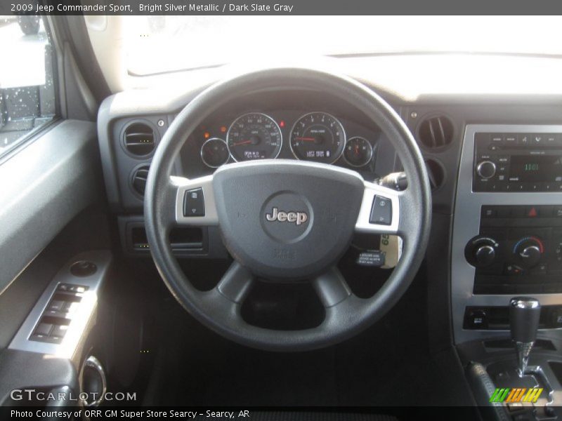 Bright Silver Metallic / Dark Slate Gray 2009 Jeep Commander Sport