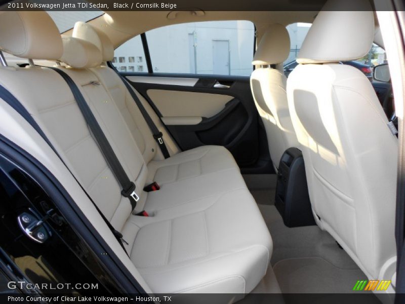 Black / Cornsilk Beige 2011 Volkswagen Jetta TDI Sedan