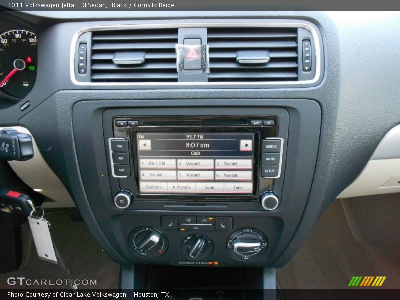 Black / Cornsilk Beige 2011 Volkswagen Jetta TDI Sedan