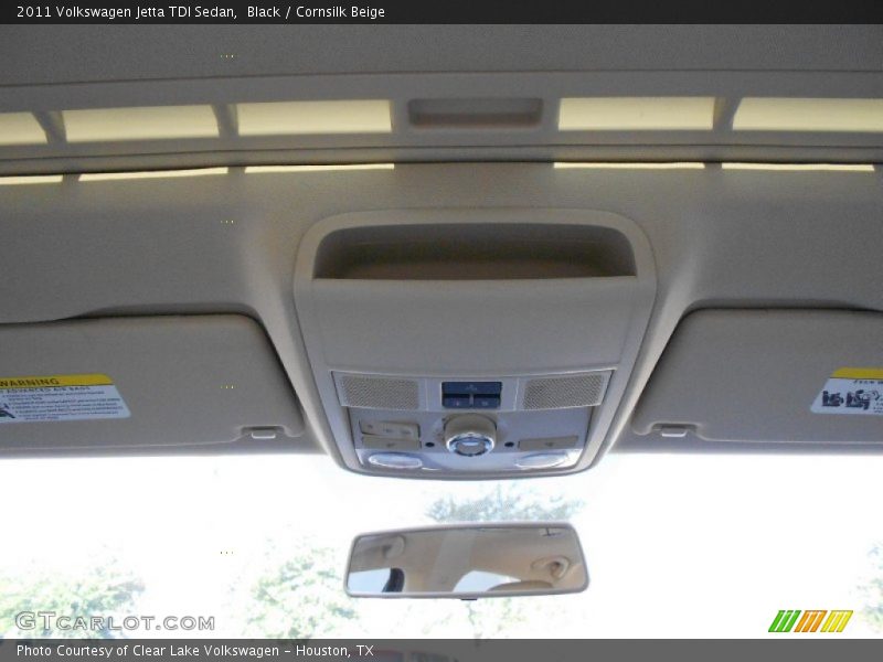Black / Cornsilk Beige 2011 Volkswagen Jetta TDI Sedan