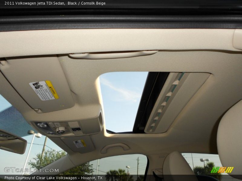 Black / Cornsilk Beige 2011 Volkswagen Jetta TDI Sedan