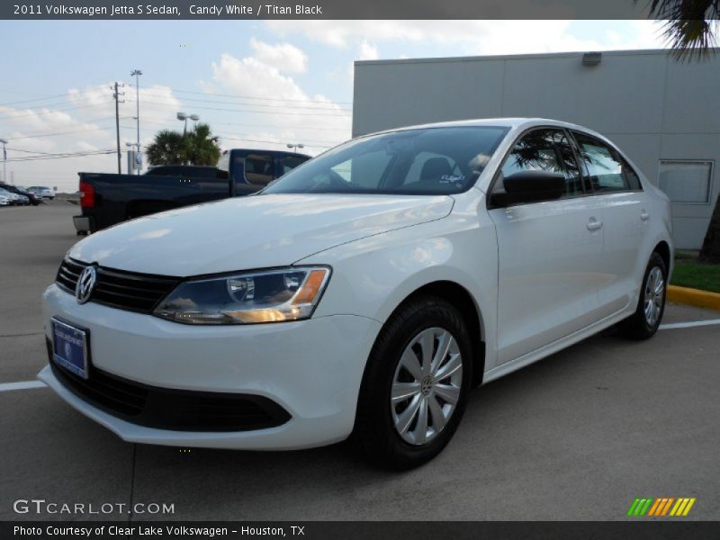 Candy White / Titan Black 2011 Volkswagen Jetta S Sedan
