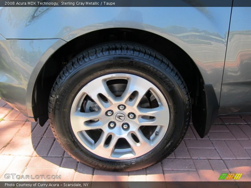 Sterling Gray Metallic / Taupe 2008 Acura MDX Technology