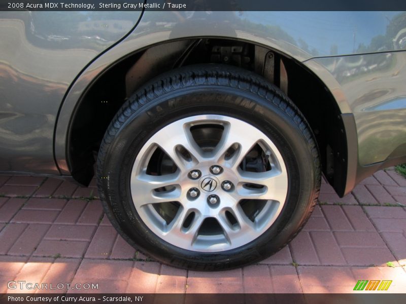 Sterling Gray Metallic / Taupe 2008 Acura MDX Technology