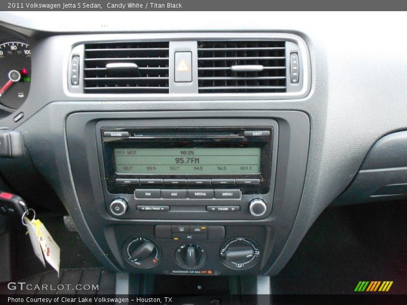 Candy White / Titan Black 2011 Volkswagen Jetta S Sedan