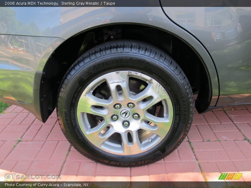 Sterling Gray Metallic / Taupe 2008 Acura MDX Technology
