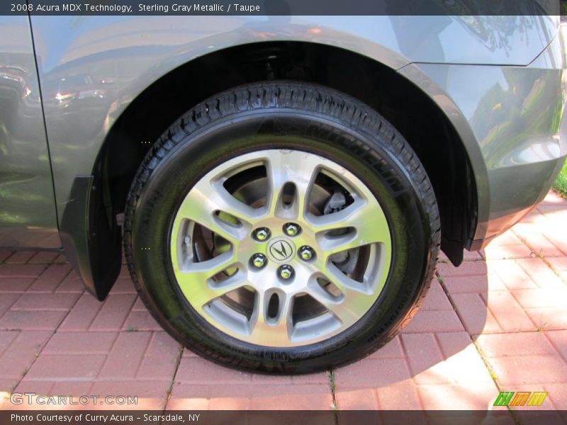 Sterling Gray Metallic / Taupe 2008 Acura MDX Technology