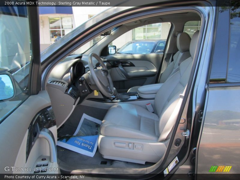 Sterling Gray Metallic / Taupe 2008 Acura MDX Technology