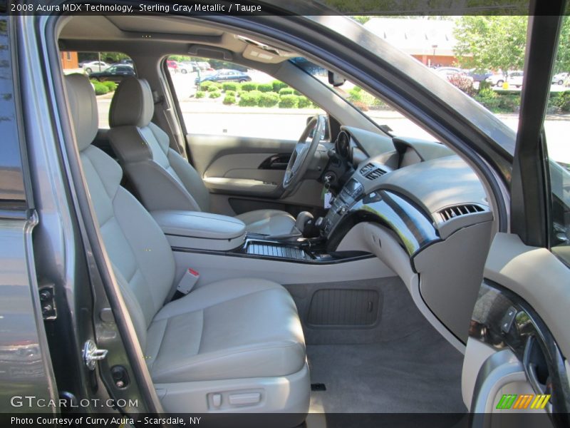 Sterling Gray Metallic / Taupe 2008 Acura MDX Technology