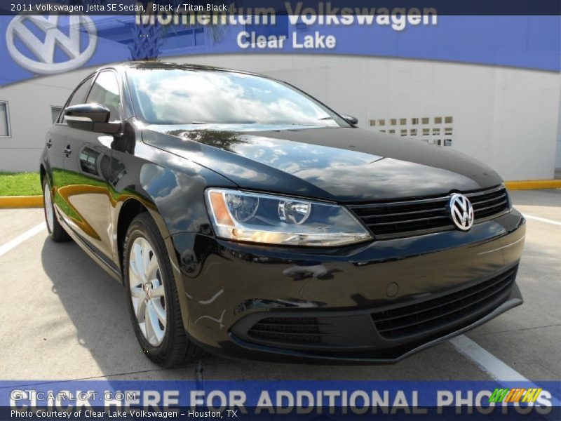 Black / Titan Black 2011 Volkswagen Jetta SE Sedan
