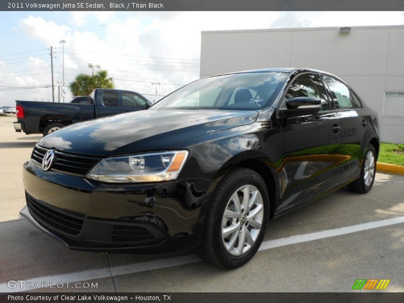Black / Titan Black 2011 Volkswagen Jetta SE Sedan
