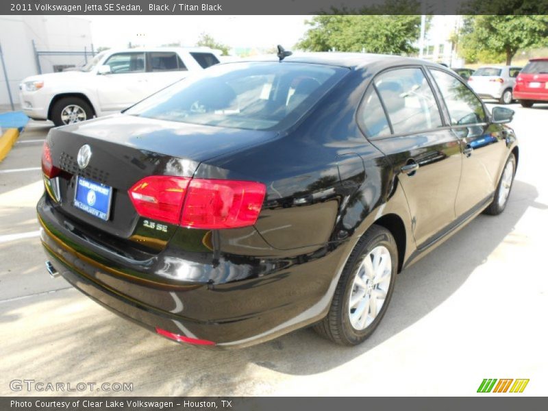 Black / Titan Black 2011 Volkswagen Jetta SE Sedan