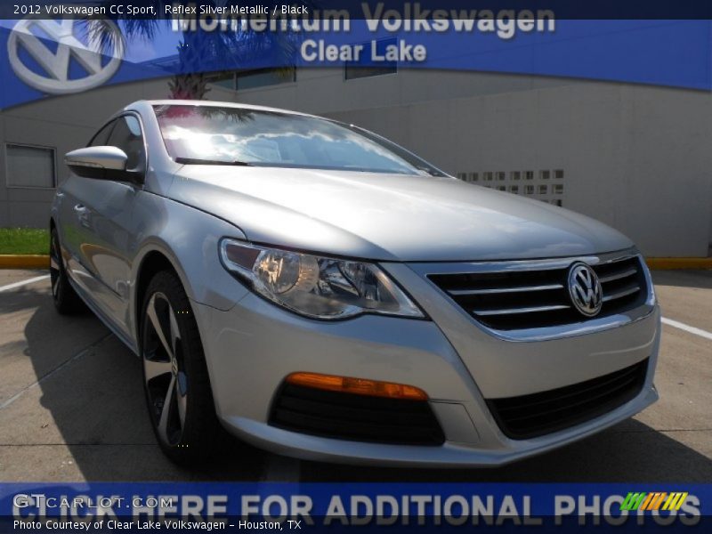 Reflex Silver Metallic / Black 2012 Volkswagen CC Sport