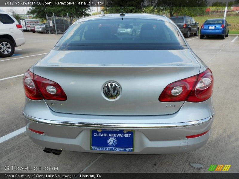 Reflex Silver Metallic / Black 2012 Volkswagen CC Sport