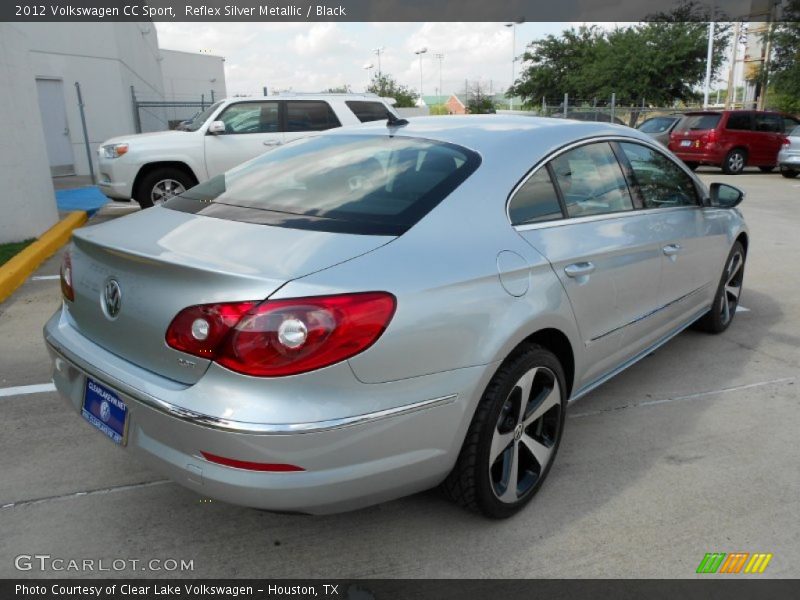 Reflex Silver Metallic / Black 2012 Volkswagen CC Sport