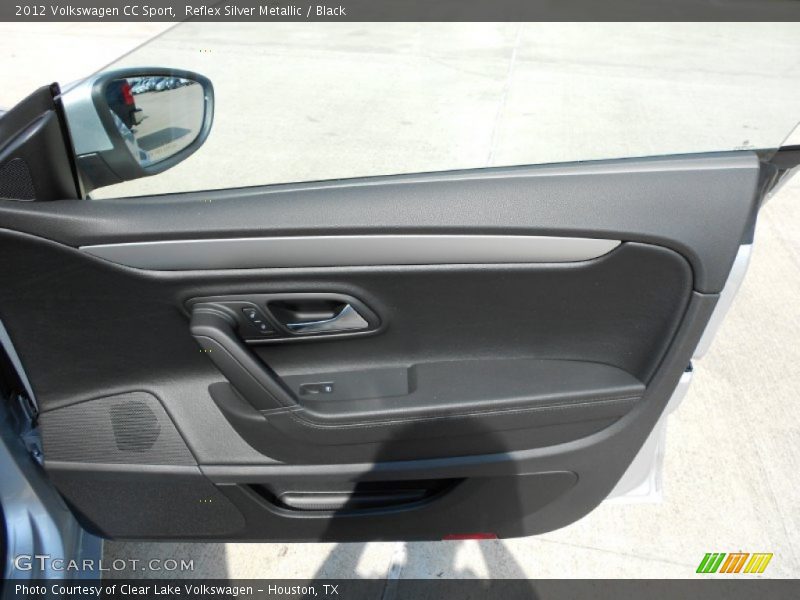 Reflex Silver Metallic / Black 2012 Volkswagen CC Sport