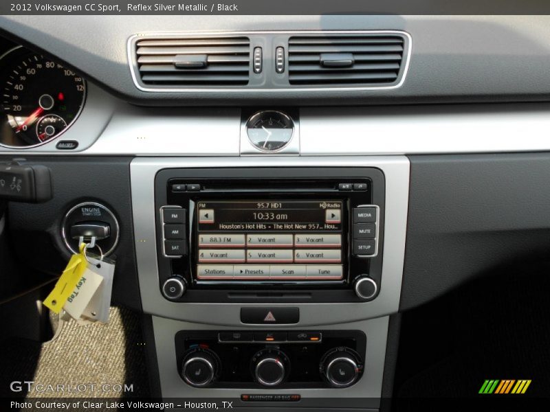 Reflex Silver Metallic / Black 2012 Volkswagen CC Sport