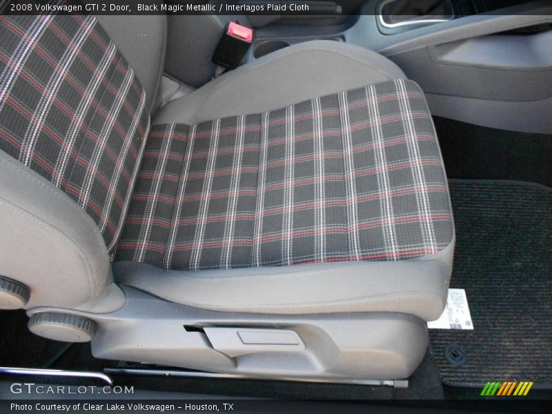 Black Magic Metallic / Interlagos Plaid Cloth 2008 Volkswagen GTI 2 Door