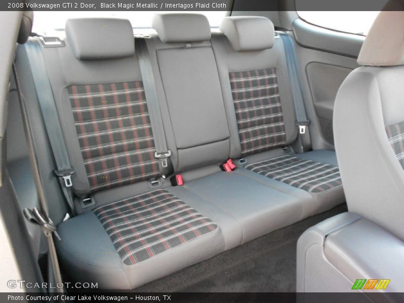  2008 GTI 2 Door Interlagos Plaid Cloth Interior