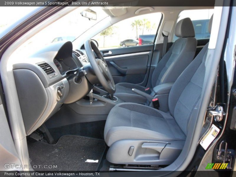  2009 Jetta S SportWagen Anthracite Interior