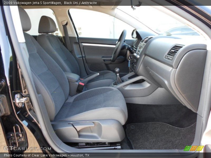  2009 Jetta S SportWagen Anthracite Interior