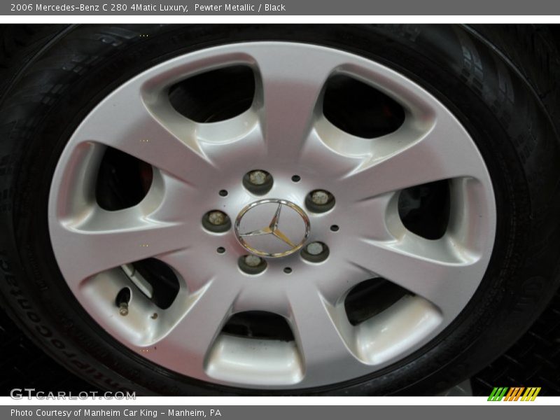 Pewter Metallic / Black 2006 Mercedes-Benz C 280 4Matic Luxury
