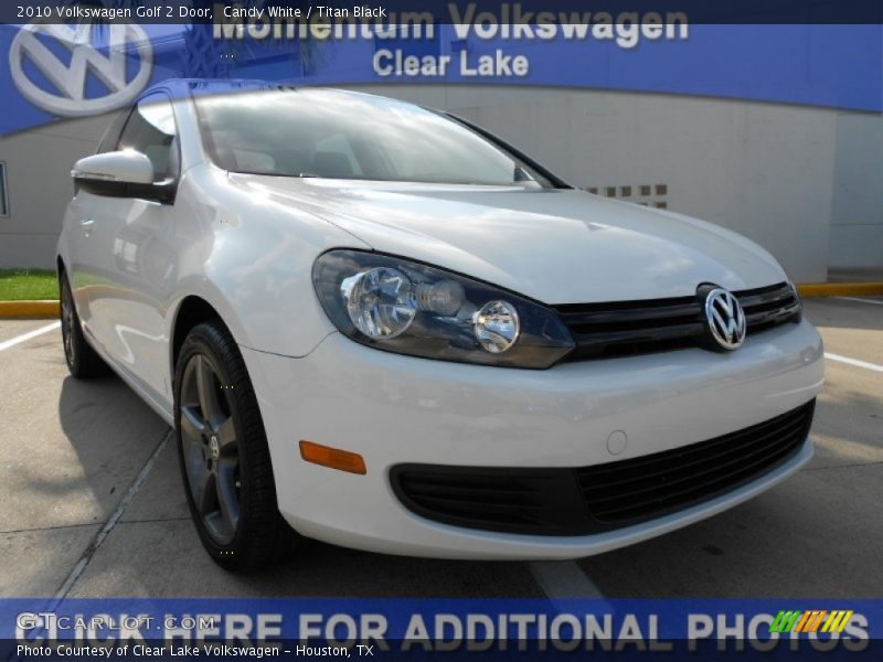 Candy White / Titan Black 2010 Volkswagen Golf 2 Door