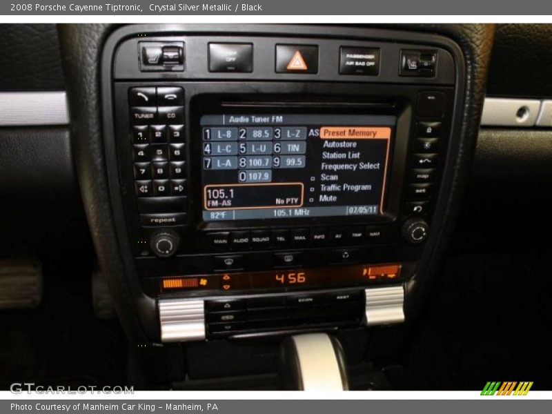 Crystal Silver Metallic / Black 2008 Porsche Cayenne Tiptronic