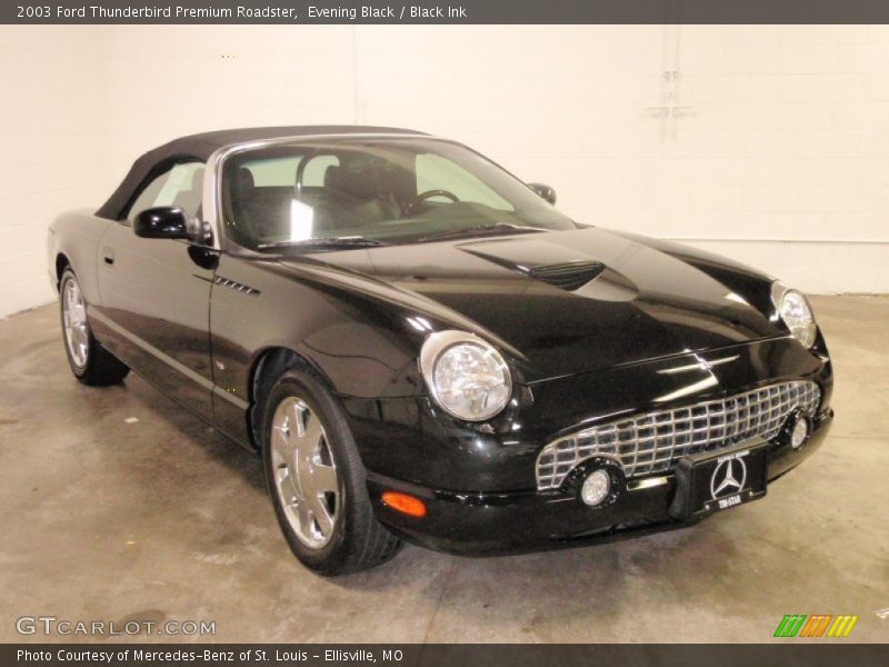 Evening Black / Black Ink 2003 Ford Thunderbird Premium Roadster