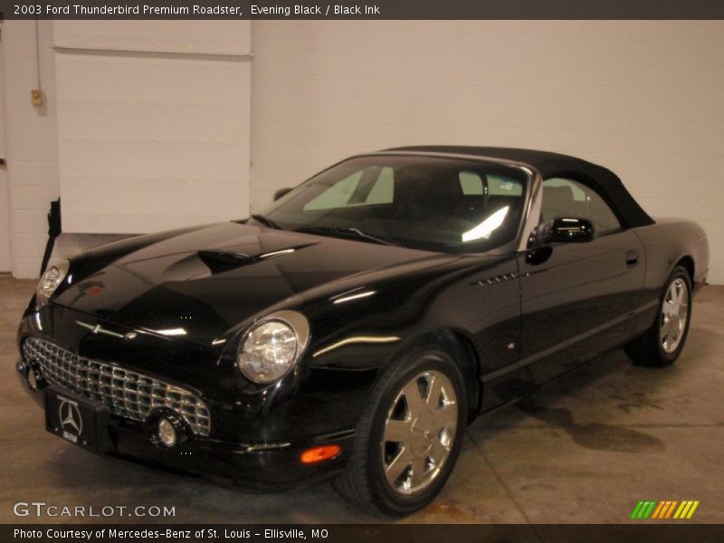 Evening Black / Black Ink 2003 Ford Thunderbird Premium Roadster