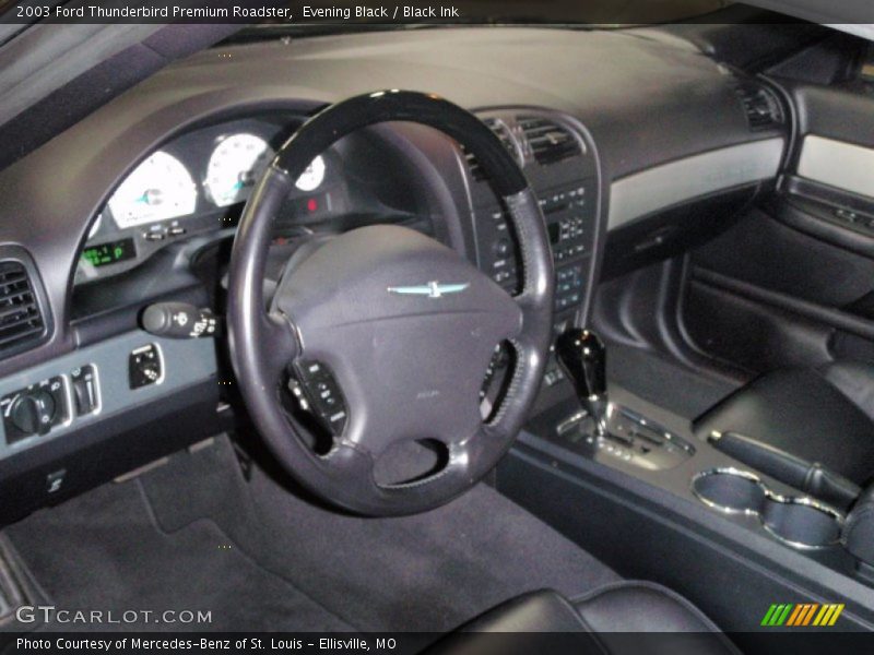 Evening Black / Black Ink 2003 Ford Thunderbird Premium Roadster