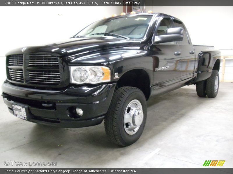 Black / Dark Slate Gray 2005 Dodge Ram 3500 Laramie Quad Cab 4x4 Dually