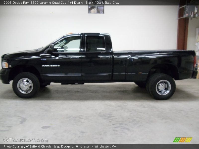 Black / Dark Slate Gray 2005 Dodge Ram 3500 Laramie Quad Cab 4x4 Dually