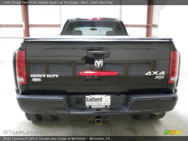 Black / Dark Slate Gray 2005 Dodge Ram 3500 Laramie Quad Cab 4x4 Dually
