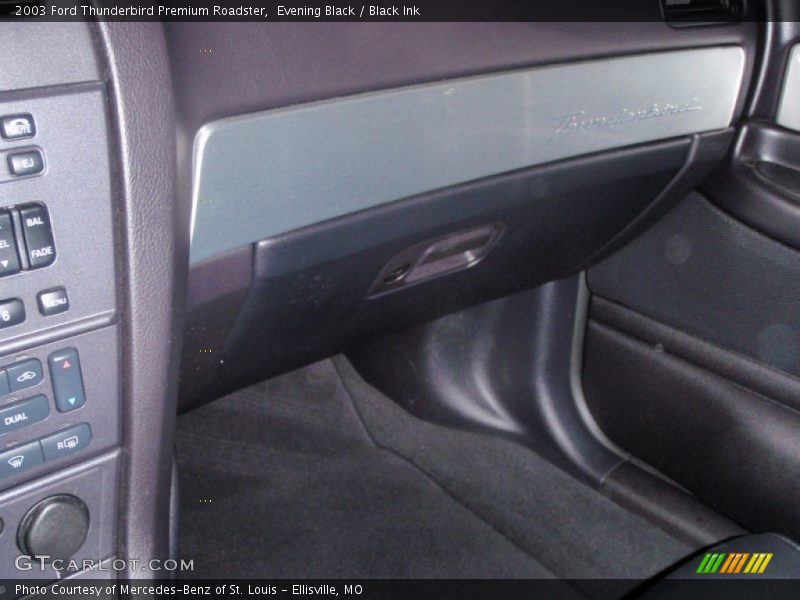 Evening Black / Black Ink 2003 Ford Thunderbird Premium Roadster