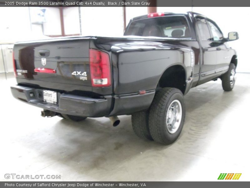 Black / Dark Slate Gray 2005 Dodge Ram 3500 Laramie Quad Cab 4x4 Dually