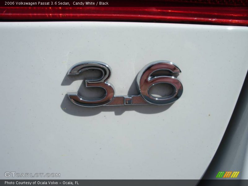 Candy White / Black 2006 Volkswagen Passat 3.6 Sedan