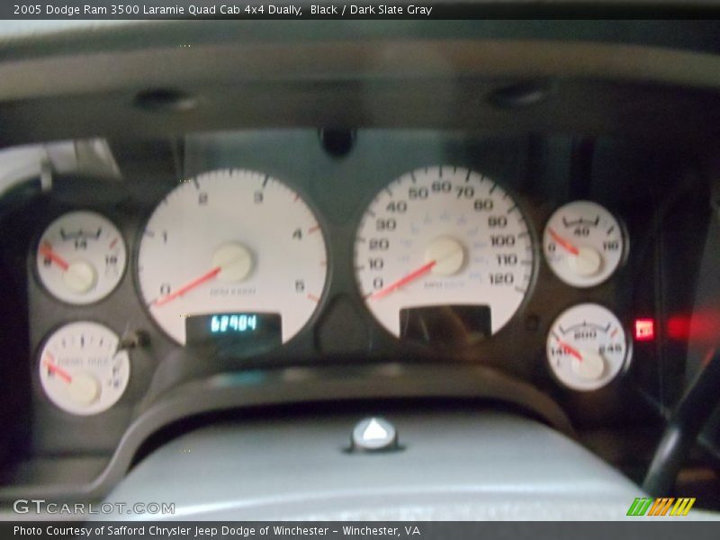 Black / Dark Slate Gray 2005 Dodge Ram 3500 Laramie Quad Cab 4x4 Dually