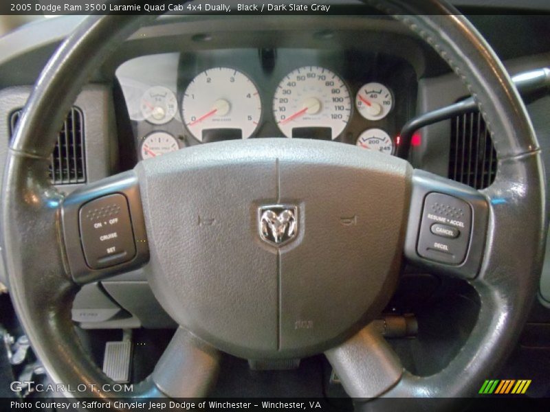 Black / Dark Slate Gray 2005 Dodge Ram 3500 Laramie Quad Cab 4x4 Dually